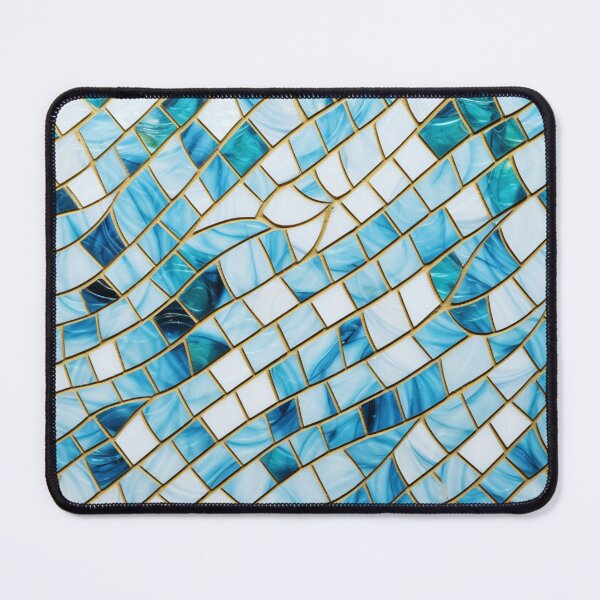 Item preview, White Blue Ceramic Tile designed and sold by GrinGalore.