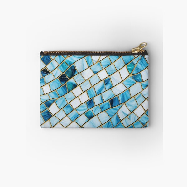 Item preview, White Blue Ceramic Tile designed and sold by GrinGalore.