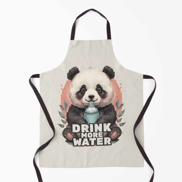 Item preview, Drink more water - Cute Panda designed and sold by RemonMichel.