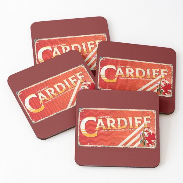 Item preview, CARDIFF City Wales UK Sticker T-Shirt 01 designed and sold by LocationInks.