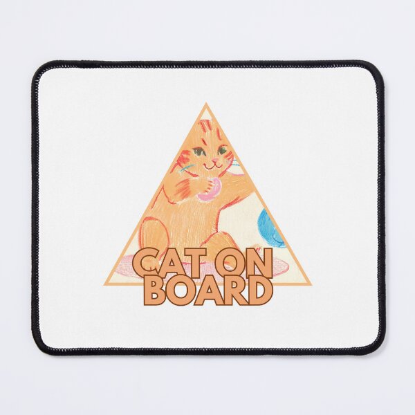 Item preview, Cat on board warning 1 designed and sold by warningstickers.