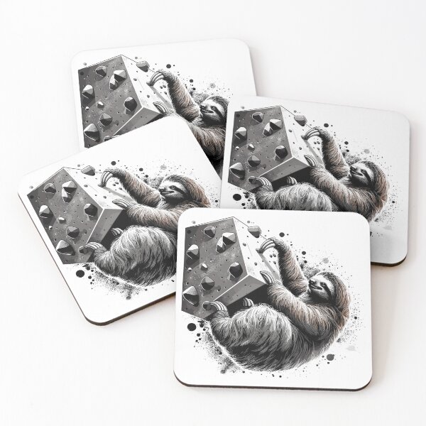 Item preview, Bouldering sloth gift designed and sold by Pineapple-Tree.