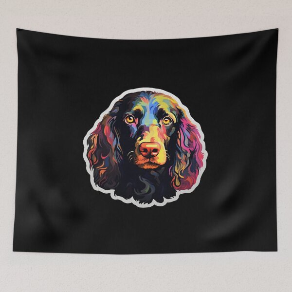 Item preview, Irish Water Spaniel in WPAP style designed and sold by CUTEDOGGIEZ.