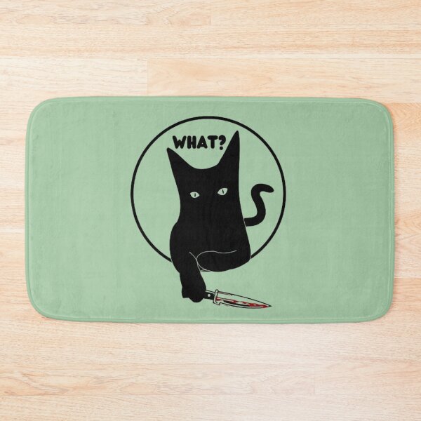 Item preview,  Cat What ? Murderous Black Cat With Knife  designed and sold by printmala.