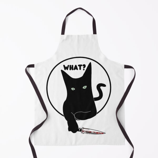 Item preview,  Cat What ? Murderous Black Cat With Knife  designed and sold by printmala.