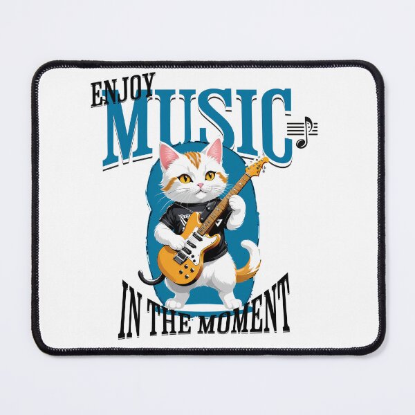 Item preview, Feline Melodies: Cats with Guitar in Retro Digital Art designed and sold by Artedig.