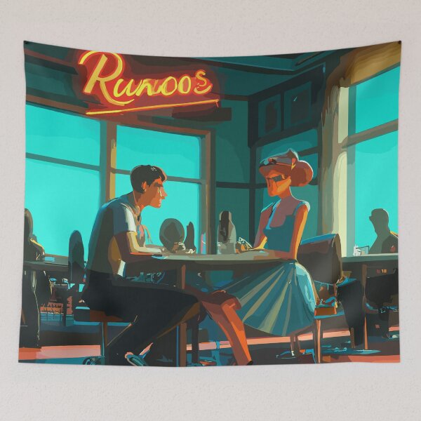 Item preview, first date for valentine lovers artwork designed and sold by Collision19.
