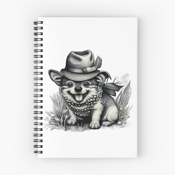 Item preview, A charming, smiling dog in a hat designed and sold by MagelliShop.