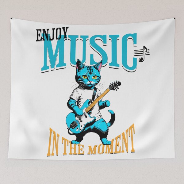 Item preview, Vintage Rhythm: Artist Cats in Digital Retro Style designed and sold by Artedig.