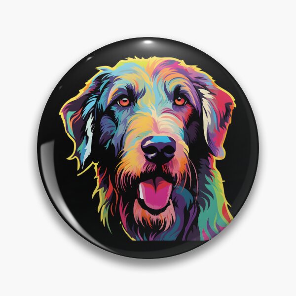 Item preview, Irish Wolfhound in WPAP style designed and sold by CUTEDOGGIEZ.