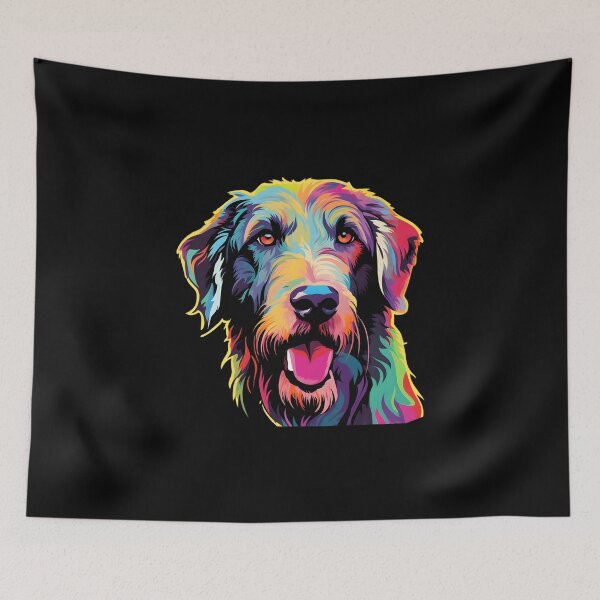 Item preview, Irish Wolfhound in WPAP style designed and sold by CUTEDOGGIEZ.