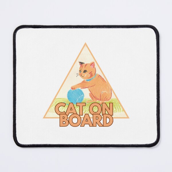 Item preview, cat on board42 designed and sold by warningstickers.