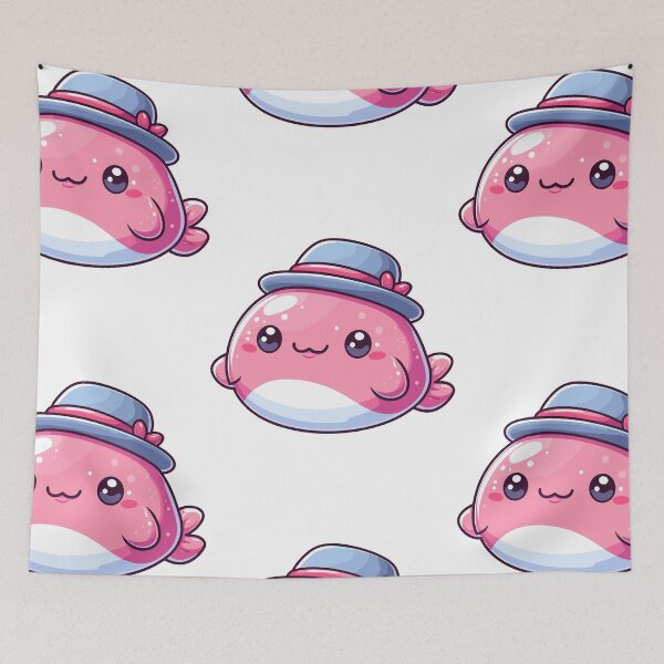 Item preview, Blobfish with Hat designed and sold by ArtfulWeave.