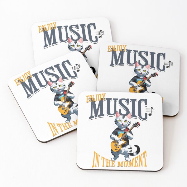 Item preview, Cat Harmony: Cats with Guitar in Unique Digital Art designed and sold by Artedig.