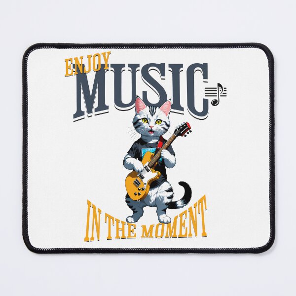 Item preview, Cat Harmony: Cats with Guitar in Unique Digital Art designed and sold by Artedig.