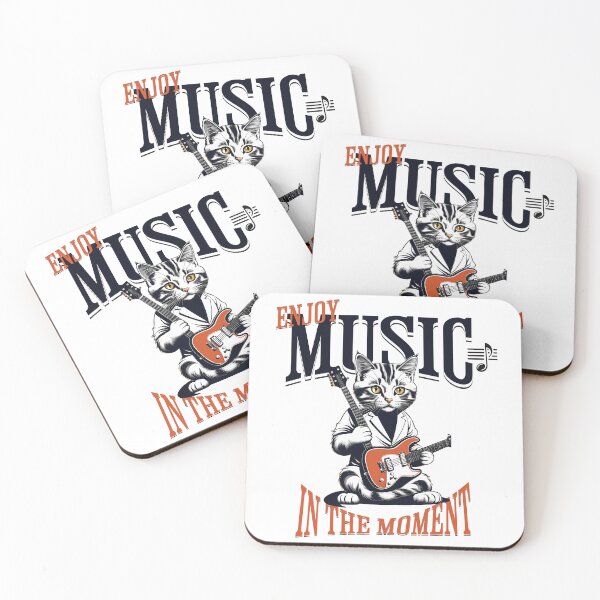 Item preview, Melodic Cats: Retro Digital Art and Feline Guitars designed and sold by Artedig.