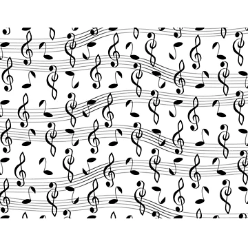 Artwork thumbnail, Musical pattern with notes by Danler