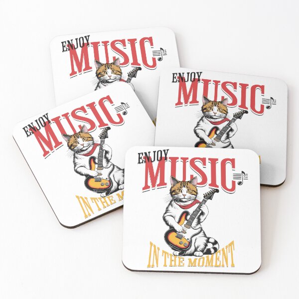 Item preview, Feline Chords: Cats and Guitars in Vintage Digital Art designed and sold by Artedig.