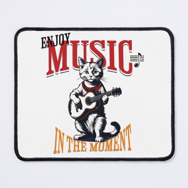 Item preview, Feline Songs: Retro Digital Art with Cats and Guitars designed and sold by Artedig.