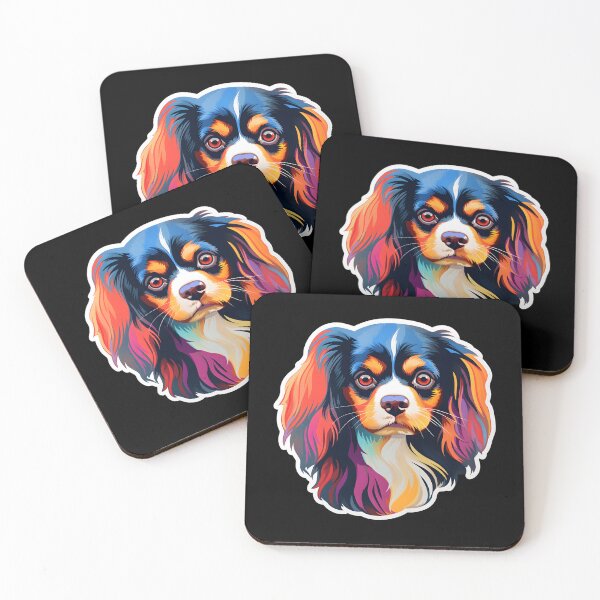 Item preview, Japanese Spaniel in WPAP style designed and sold by CUTEDOGGIEZ.