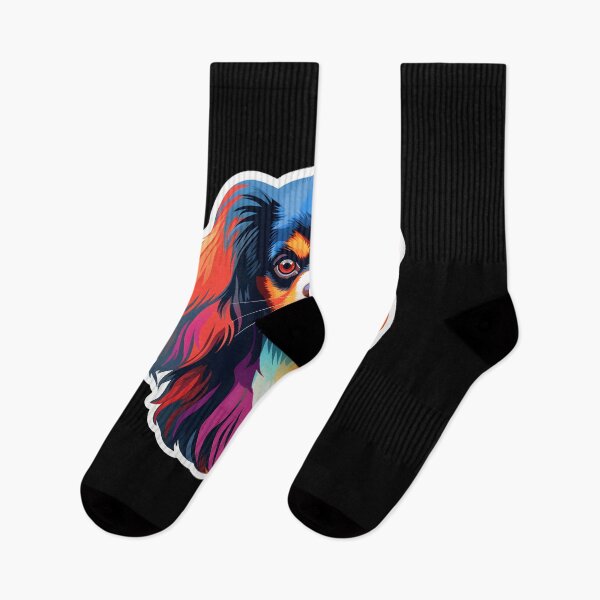 Item preview, Japanese Spaniel in WPAP style designed and sold by CUTEDOGGIEZ.