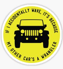 My Other Car is a Jeep Wrangler sticker Sticker