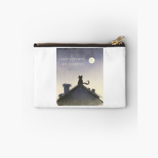 Item preview, Chasing dreams not deadlines - for dream followers and cat lovers designed and sold by StalmaskyArt.