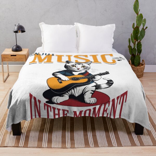 Item preview, Cat Notes: Cats with Guitar in Vintage Style Digital Art designed and sold by Artedig.