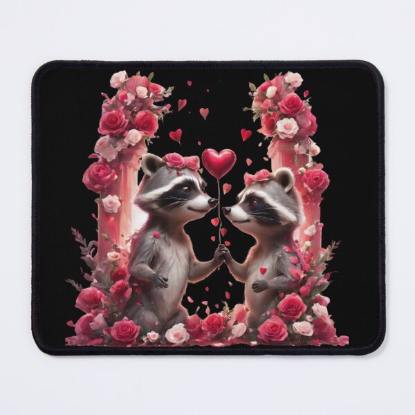 Item preview, Couple Raccoons With Heart In Love designed and sold by BotunPeony.