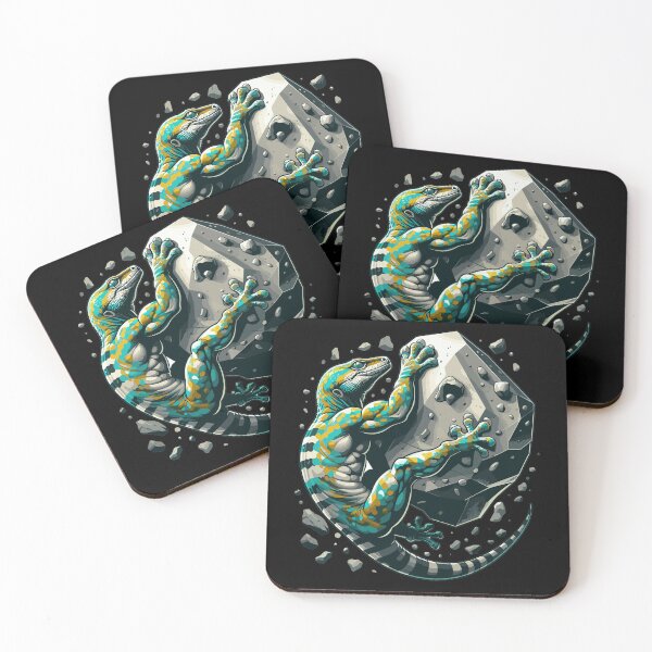 Item preview, Bouldering Gecko Muscles Gift designed and sold by Pineapple-Tree.