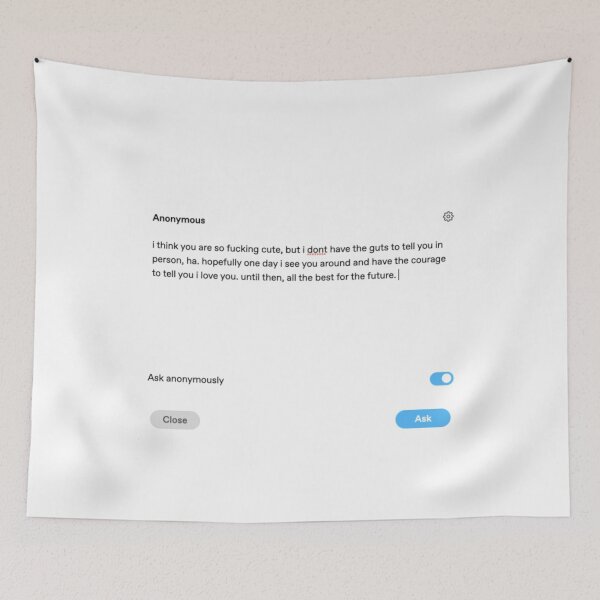 Item preview, Anonymous Heartfelt Message to Crush  designed and sold by Brontox.
