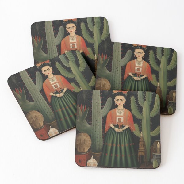 Item preview, Frida Kahlo with cacti designed and sold by Terrorkitten.