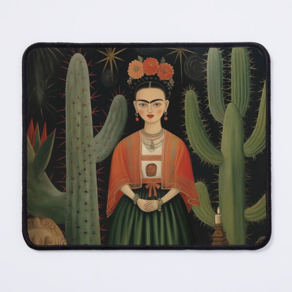 Item preview, Frida Kahlo with cacti designed and sold by Terrorkitten.