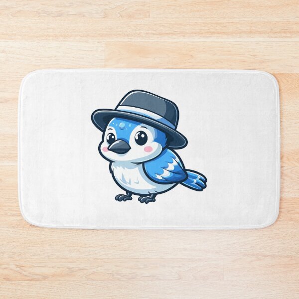 Item preview, Blue Jay with Hat designed and sold by ArtfulWeave.