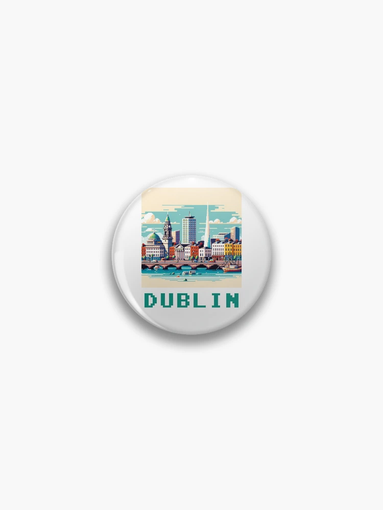Thumbnail 1 von 3, Button, Dublin designt und verkauft von PixelStyleShop.