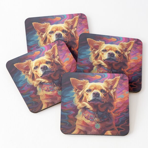 Item preview, Psychedelic dog  designed and sold by CharlieMakes.