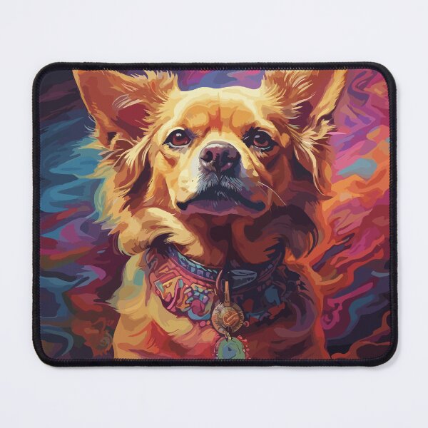 Item preview, Psychedelic dog designed and sold by CharlieMakes.