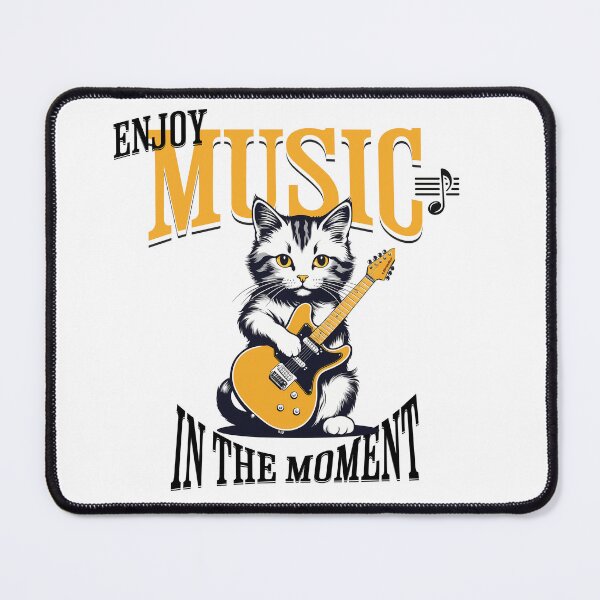 Item preview, Retro Rocking Cats: Digital Art with Feline Guitars designed and sold by Artedig.
