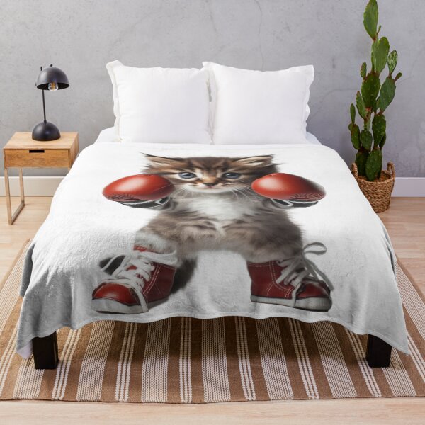 Item preview, Boxing Kitten - Funny and Cute Animal Design designed and sold by joyfulcow.