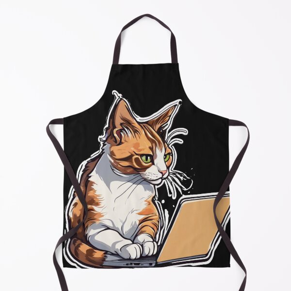 Item preview, CALICO CAT ON LAPTOP designed and sold by Catfighter.