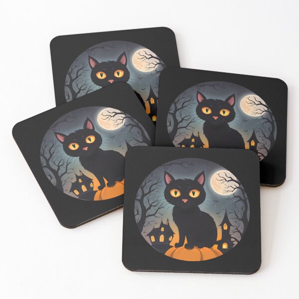 Item preview, Black cat Halloween designed and sold by OldschoolCrew.