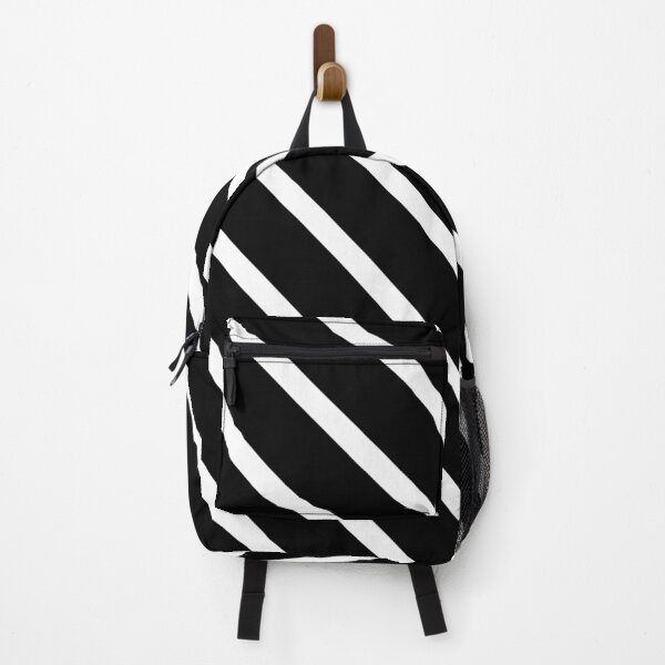 Item preview, Black & White Diagonal Stripes  designed and sold by Artistic  Ambience.