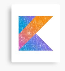 Kotlin Programming Language Retro Style Canvas Print