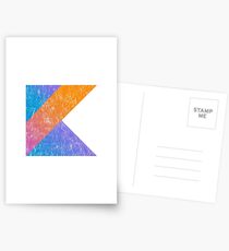 Kotlin Programming Language Retro Style Postcards