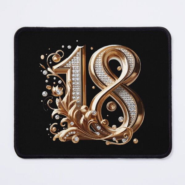 Item preview, 18 years classy gold 18th birthday gift designed and sold by Pineapple-Tree.