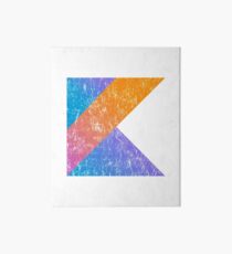Kotlin Programming Language Retro Style Art Board