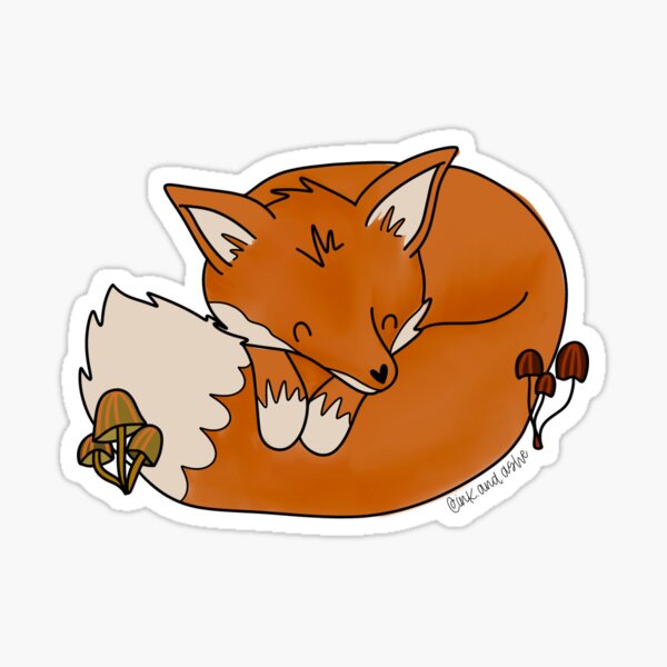 Item preview, Friendly Fox designed and sold by inkandashe.