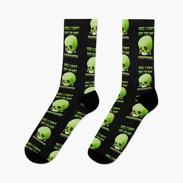 Item preview, Well I Can't Say I'm Not Disappointed Green Skull Shirt Design by Zeesdesign on Redbubble designed and sold by ZEESDESIGN.