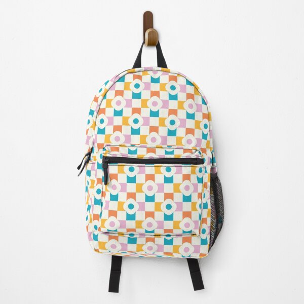 Item preview, Daisy Flower Checkers Retro Dinner designed and sold by pholiumsigma_design.