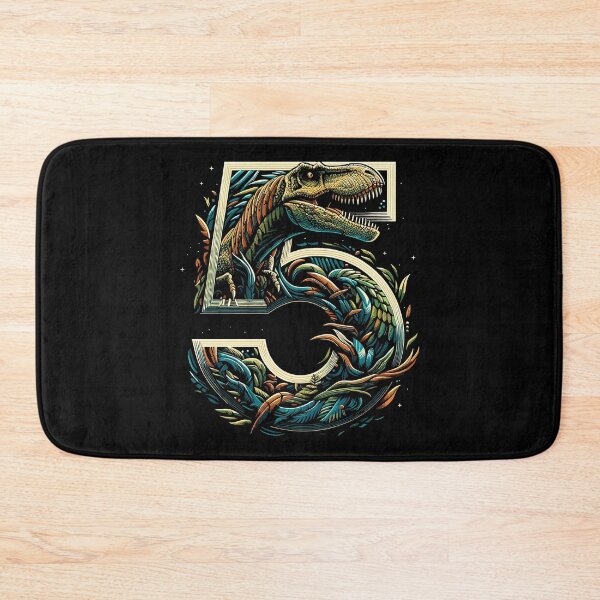 Item preview, 5 years T-Rex 5th birthday gift designed and sold by Pineapple-Tree.